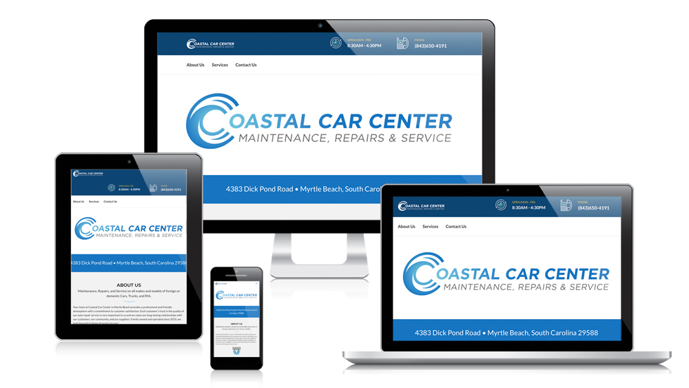 Coastal Car Center - responsive website design
