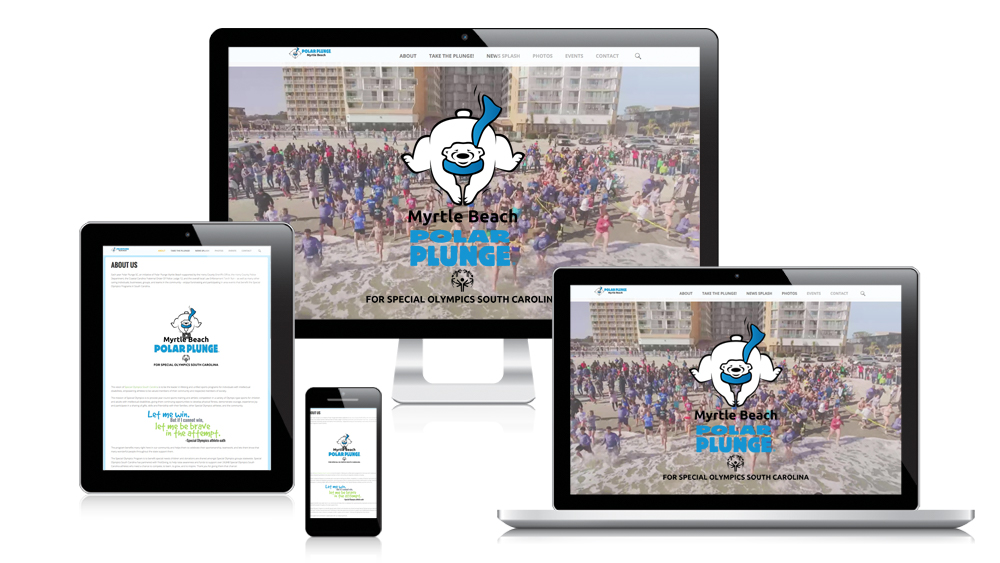 Myrtle Beach Polar Plunge - responsive website design