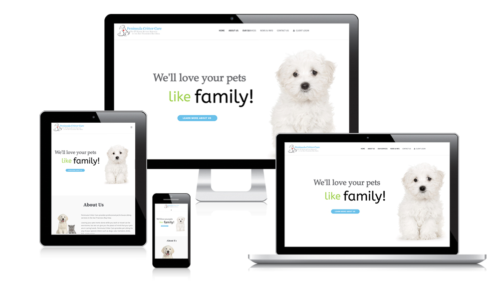 Peninsula Critter Care - responsive website design