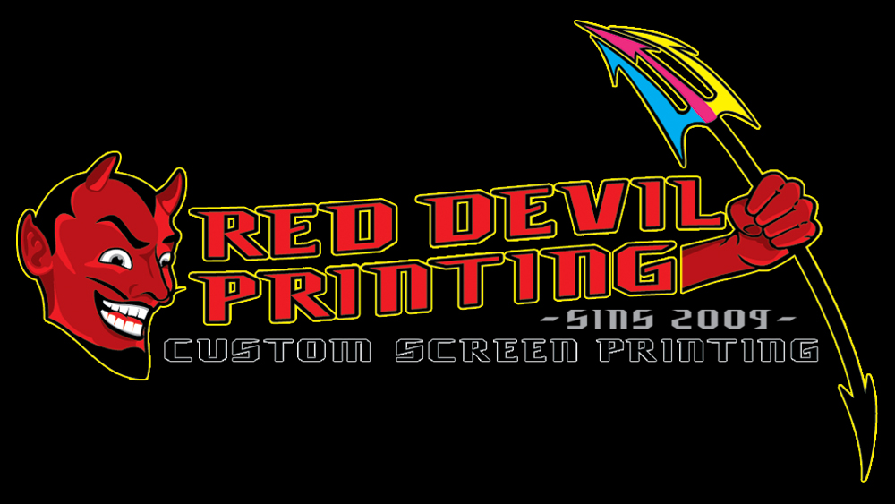Red Devil Screen Printing - logo design