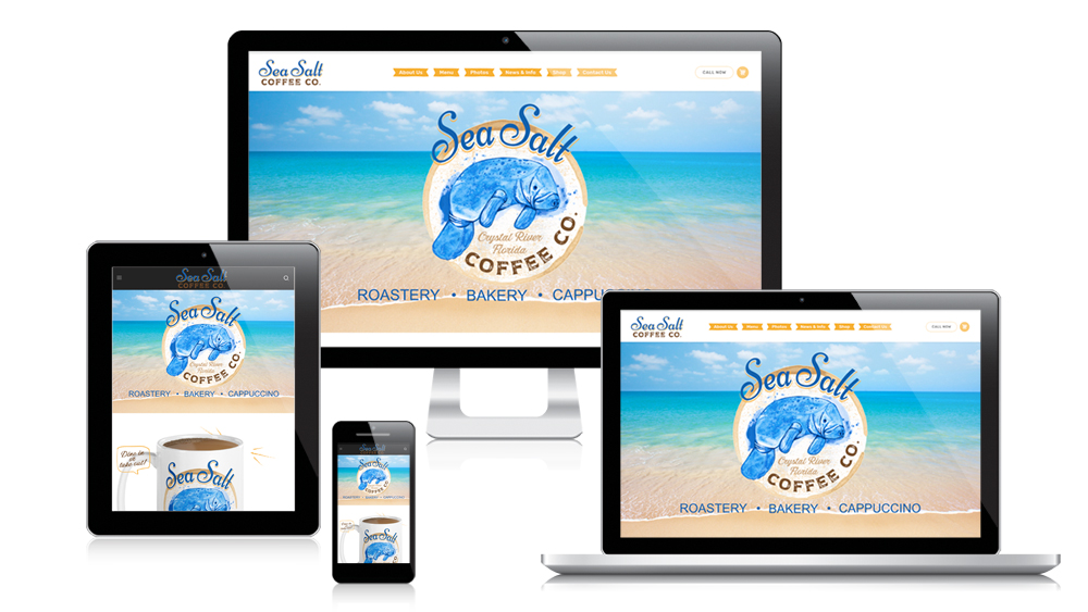 Sea Salt Coffee - Company - responsive website design
